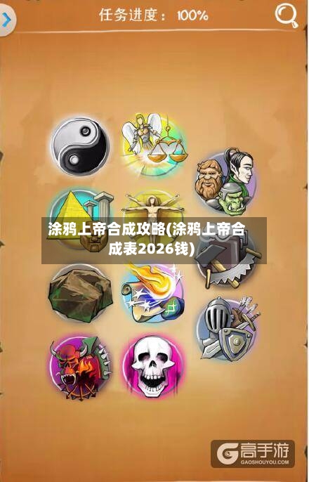 涂鸦上帝合成攻略(涂鸦上帝合成表2026钱)
