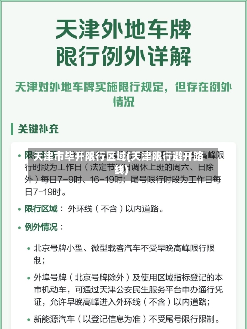 天津市毕开限行区域(天津限行避开路线)